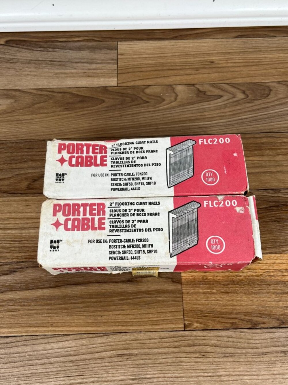 1,000 Porter Cable 2" Flooring Cleat Nails FLC200 BRAND NEW SEALED